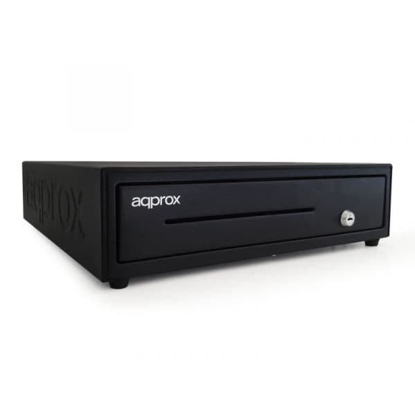 Approx Gaveta de Numerário APPCASH01USB USB Black com Abertura Manual e Automática