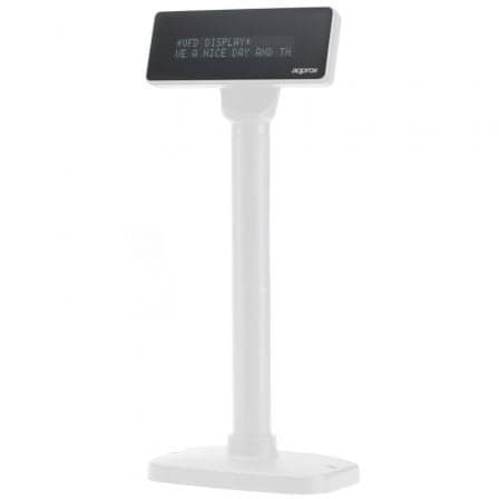Approx Visor TPV appVFD01WH 2 Linhas USB Branco