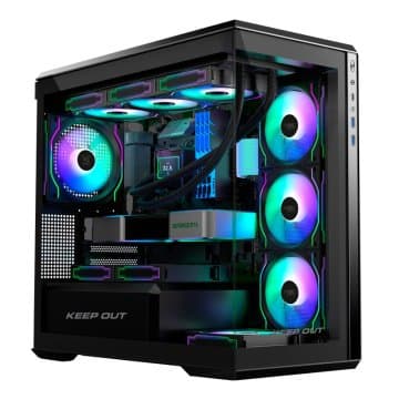 KeepOut XC-905 PRO+ ARGB Micro-ATX Vidro Temperado Preta