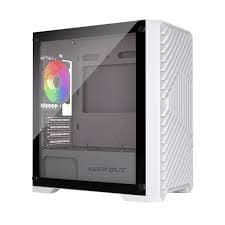 Keep Out XC-220 Glass ARGB Micro-ATX Vidro Temperado Branca