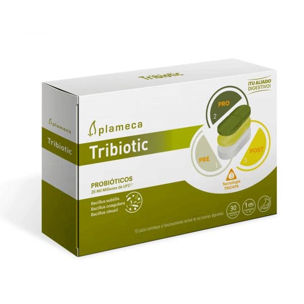 Plameca Tribiotic 30 Comprimidos Tricapa