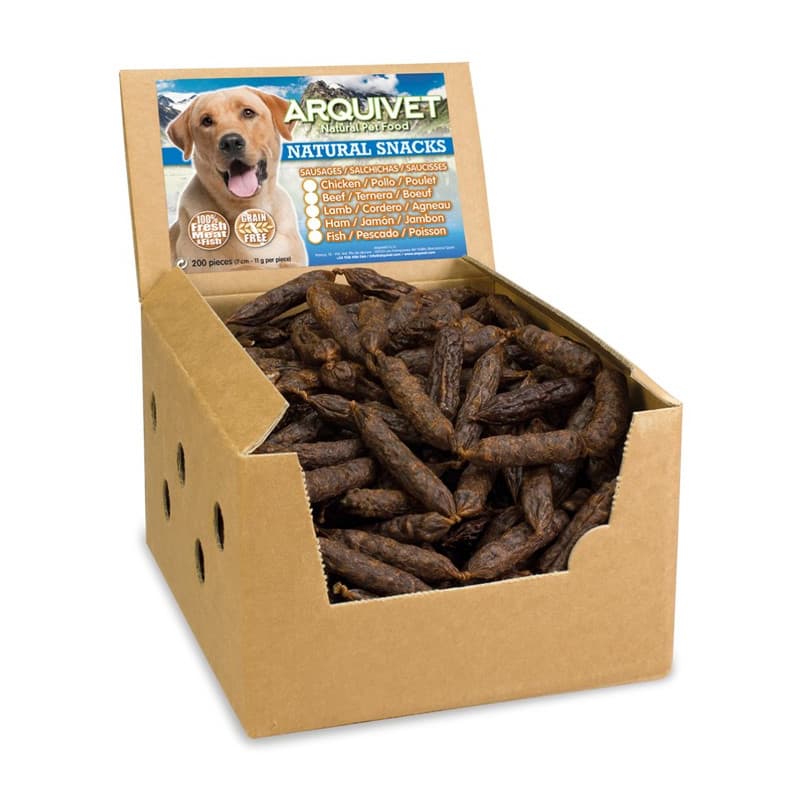 Arquivet Caja de Salchichas para Perros 200 unidades