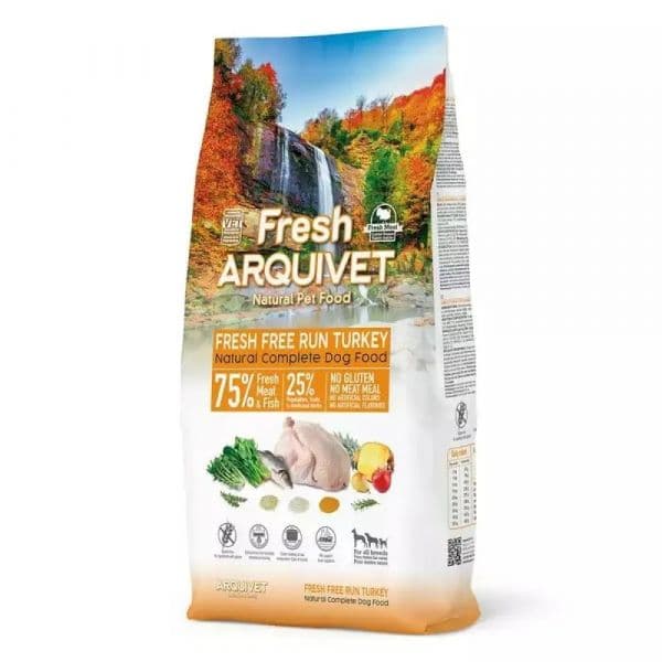Ração Húmida Arquivet Ração Semihúmida Cães Peru & Peixe Fresco 10kg