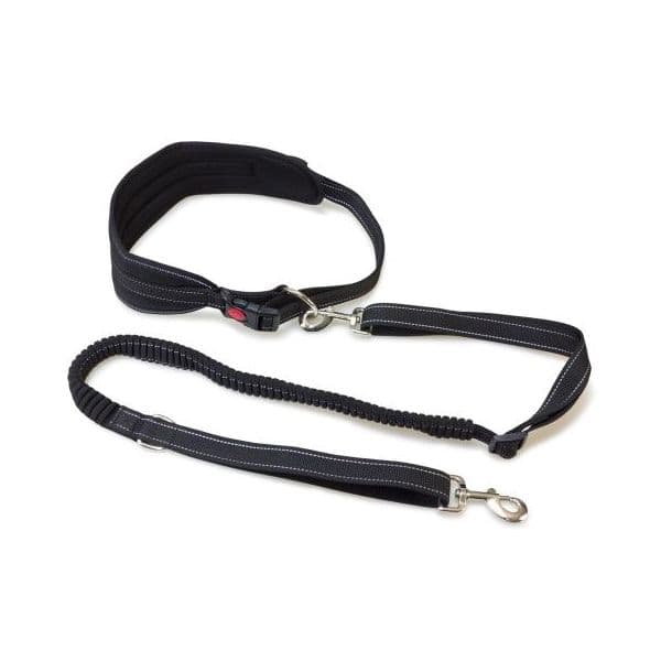 Arquivet Cinto + Trela Para Canicross Preto 120-150x2,5 cm