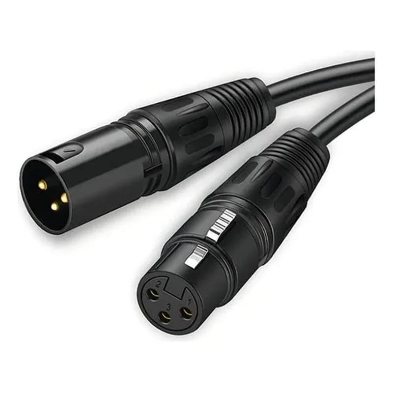 Cabo Pro XLR Macho-Femea 3,0MT Emelec