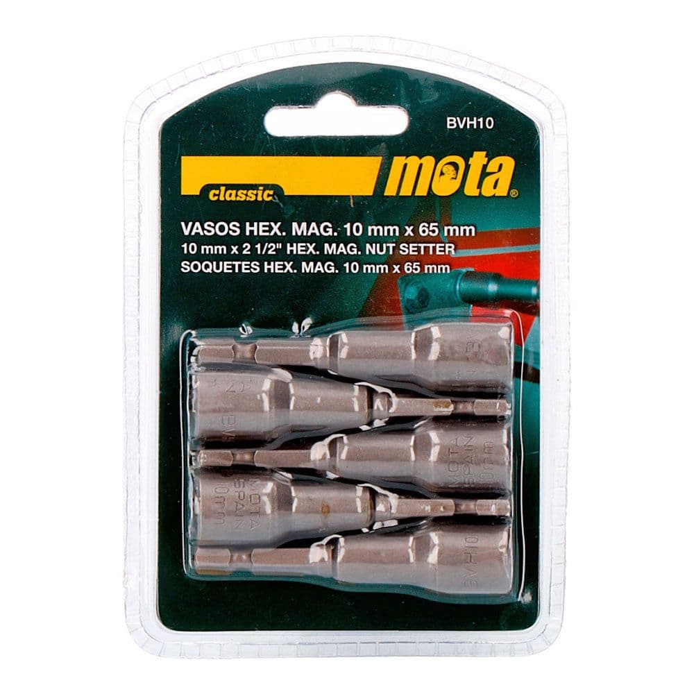 JOGO PONTAS HEXAGONAIS MAGNETICAS 10X65MM BVH10 MOTA