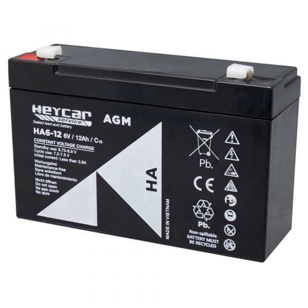 Gp Batteries Heycar Ha Lead Bateria 6v 12ah