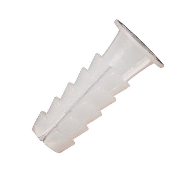 Wolfpack Taco de Plástico Branco 5 mm. (25 Unidades)