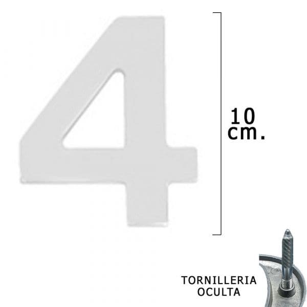 Wolfpack Metal '4 de Prata Fosco 10 cm. com Parafusos Escomdido (bolha 1 Parte)