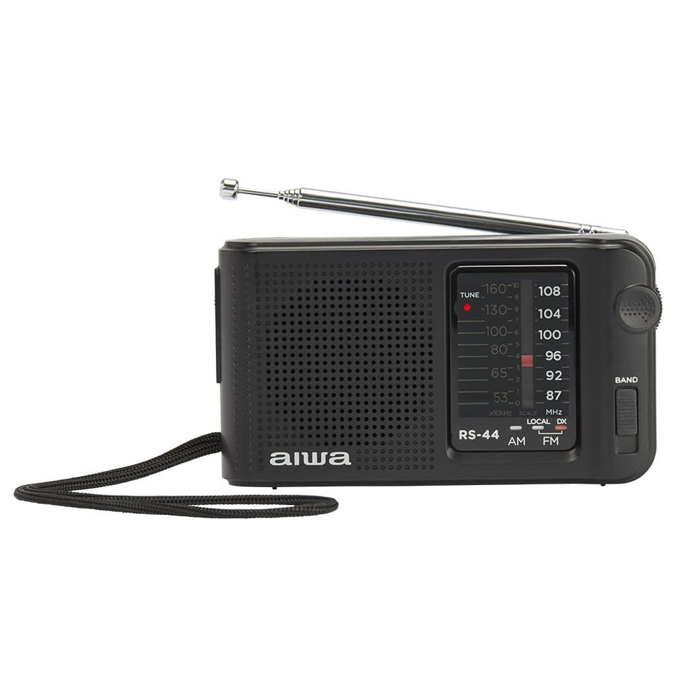 Rádio de Bolso Aiwa RS44 | AM/FM, Antena telescópica, Saída 3.5mm