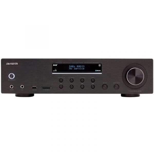 Aiwa Amplificador Estéreo AMR-200DAB/BK 200W Bluetooth DAB+ USB Preto