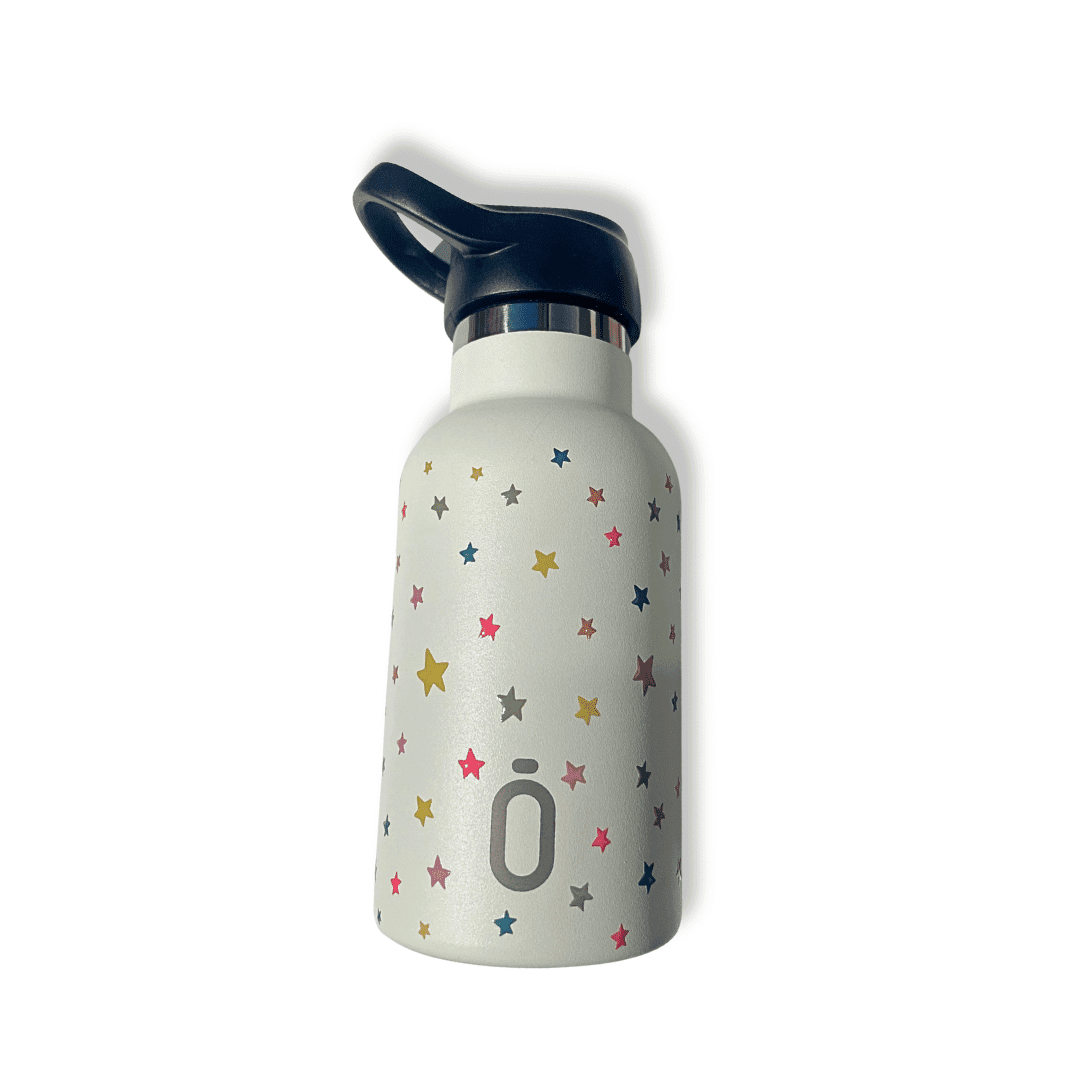 Garrafa termo runbott 350ml confeti estrelas tampa sport