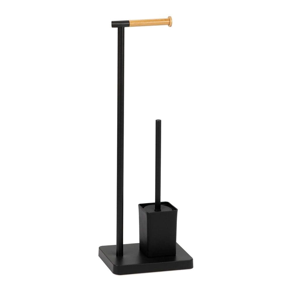 Andrea House Suporte Papel Higiénico e Escova WC BA72129 / 73234 Preto