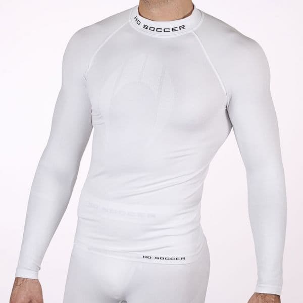 HO Soccer Camisola Térmica Adulto Manga Comprida Branca S