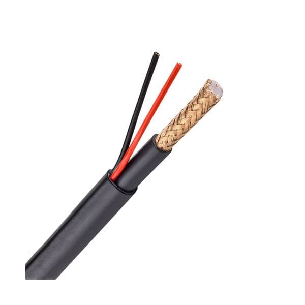 Apexis Bobine Cabo RG59 e 2 Cabos de Alime 100m - RG59P-100-LSZH