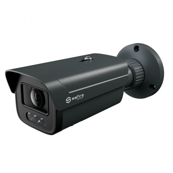 SAFIRE SMART Câmara Bullet IP SF-IPB580ZA-4E1-DL-GREY IA 4 Mpixel Lente Motorizada 2.8-12 mm Cinzenta