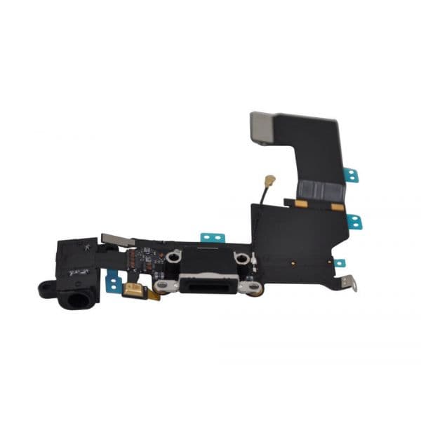 Flex + Charging Connector + Micro + auscultadores iPhone 5S Black