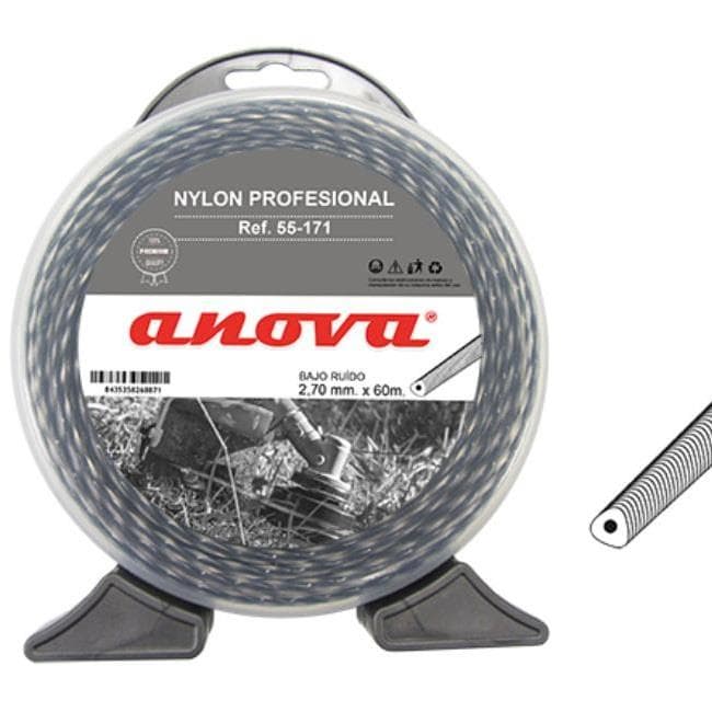 ROLO FIO NYLON ROÇ Ø3MM 50M ANTI RUIDO CYC 55-1710