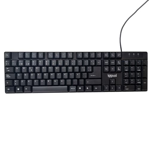Teclado Iggual IGG317501 QWERTY Black