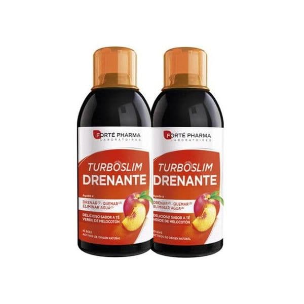 Forté Pharma Pacote Turboslim Peach Draining 2 x 500ml