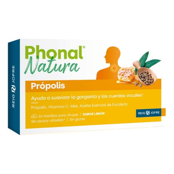 Phonal Natura Própolis Limão 24 Pastilhas
