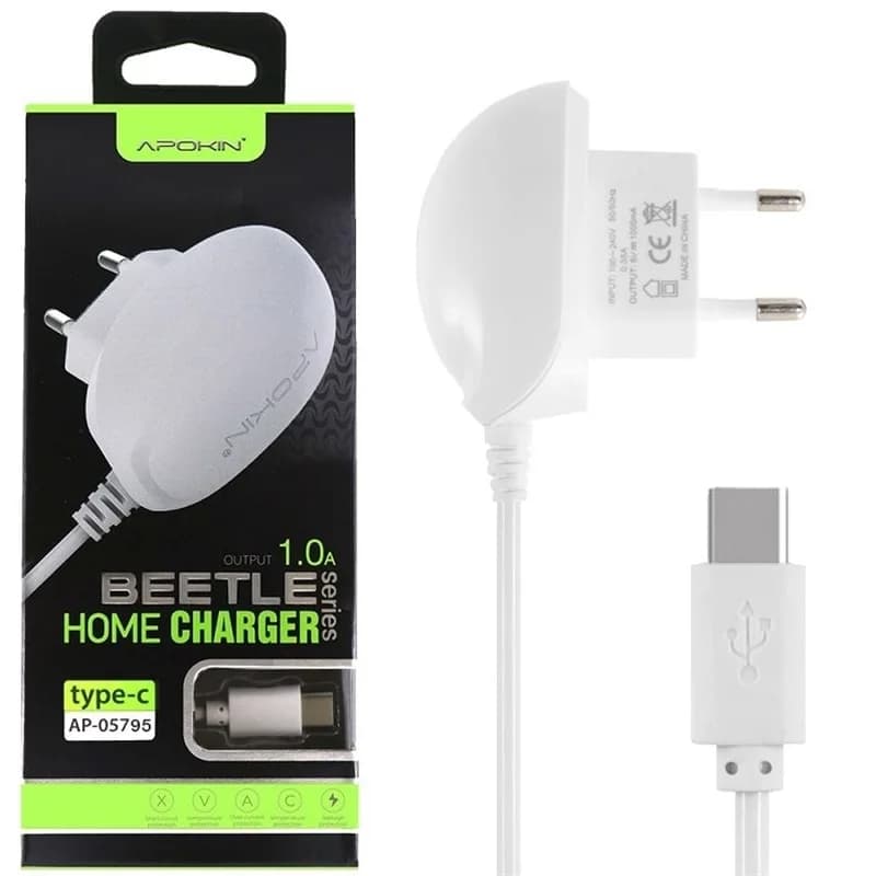 Carregador USB-C 1A Branco