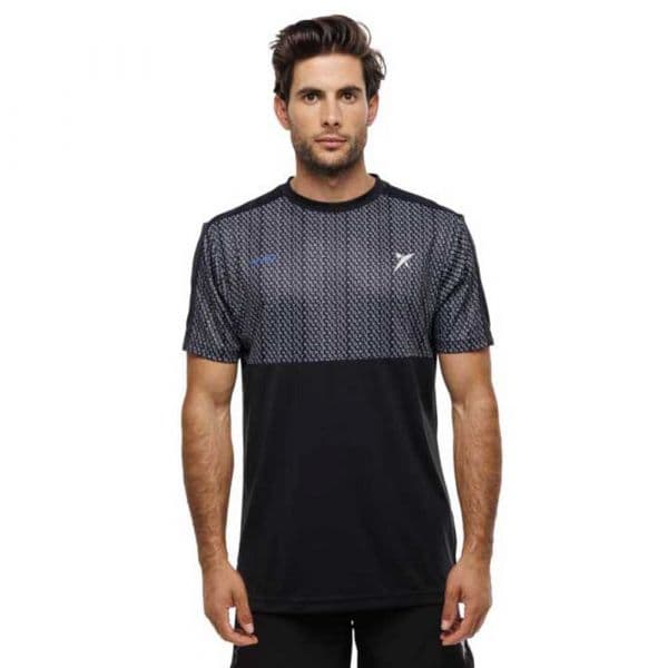 Drop Shot Tech Ancor Jmd Short Sleeve T-shirt Preto S Homem