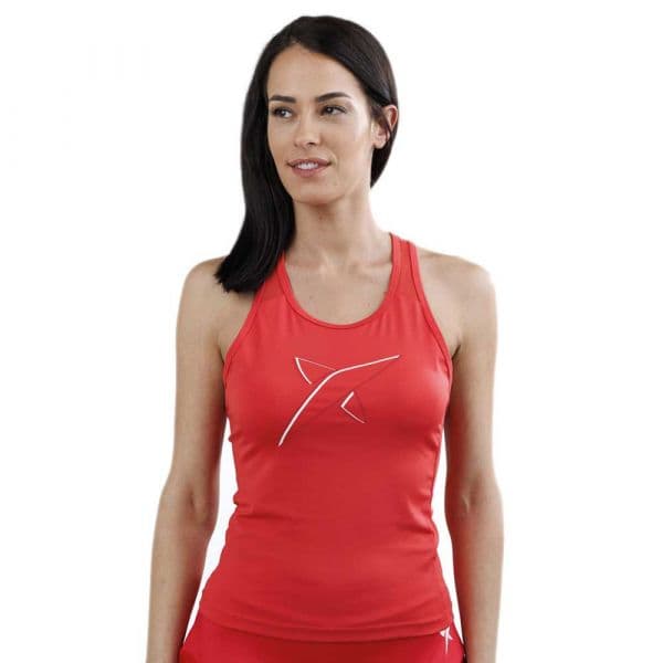 Drop Shot Caima Sleeveless T-shirt Vermelho M Mulher