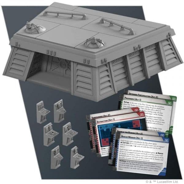 Asmodee Jogo de Mesa Star Wars Legion Búnker Imperial Multicolor