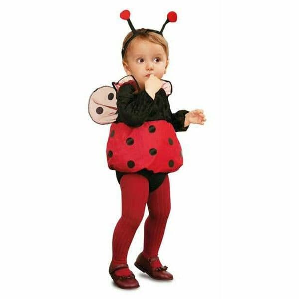 Viving Costumes Ladybug Disfarce Junior Vermelho 0-6 Meses
