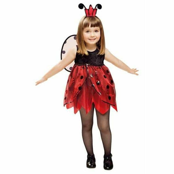 Viving Costumes Mariquita Hada Disfarce Junior Vermelho 3-4 Anos