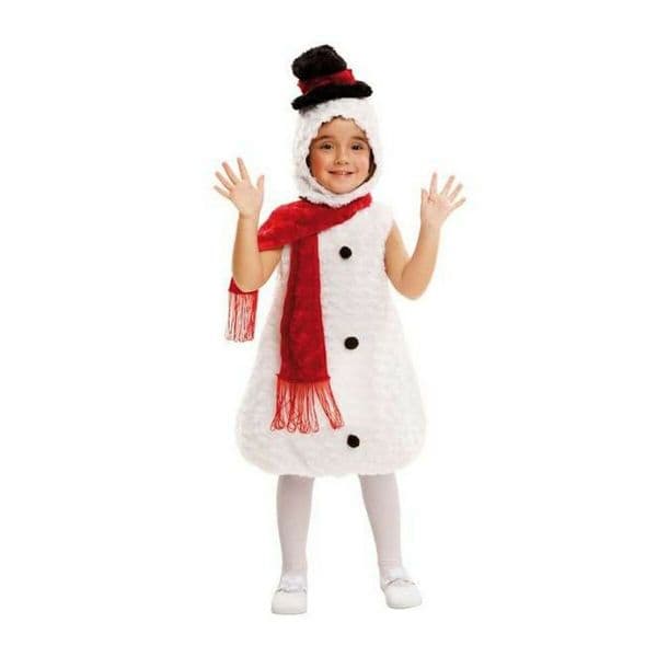 Viving Costumes Stuffed Snow Doll Disfarce Junior Beige 5-6 Anos