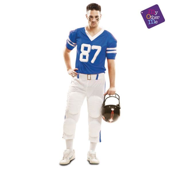 Viving Costumes Rugby Player Disfarce Homem Beige XL