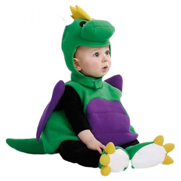 Viving Costumes Dinosaur Disfarce Bebé Verde 0-6 Meses