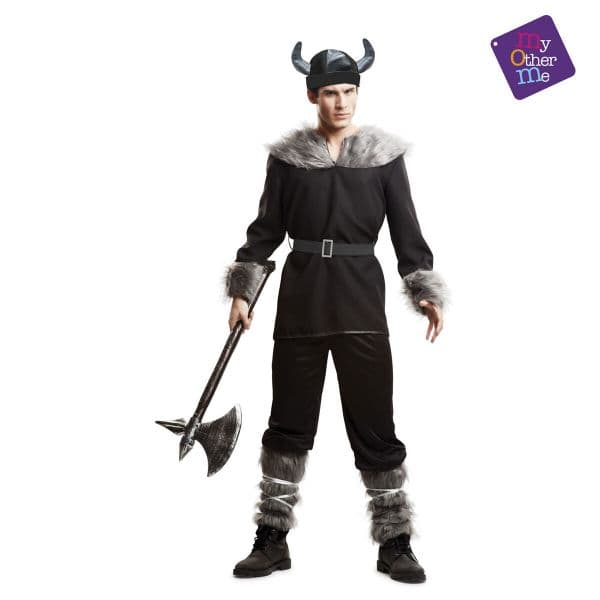 Viving Costumes Wild Viking Disfarce Homem Castanho S