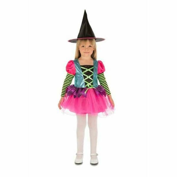 Viving Costumes Brujita Disfarce Menina Rosa 5-6 Anos