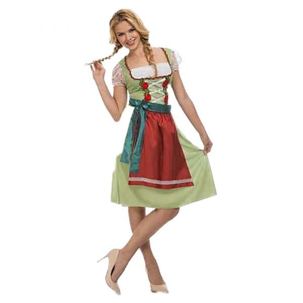 Viving Costumes Oktoberfest Disfarce Mulher Verde S