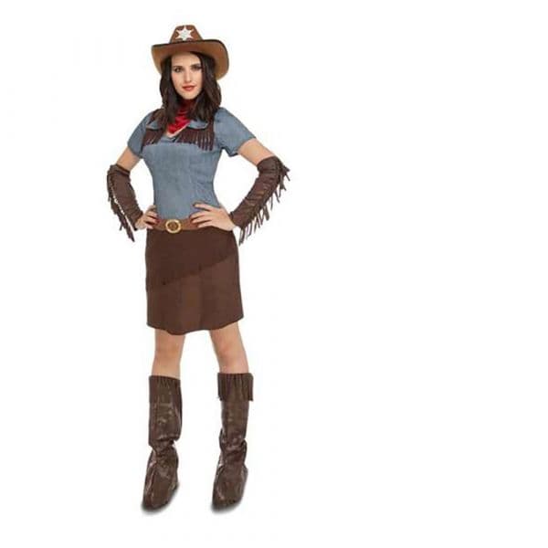 Viving Costumes Cowgirl Costume Castanho M-L