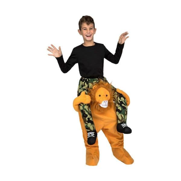Viving Costumes Ride-on León Disfarce Criança Amarelo 10-12 Anos