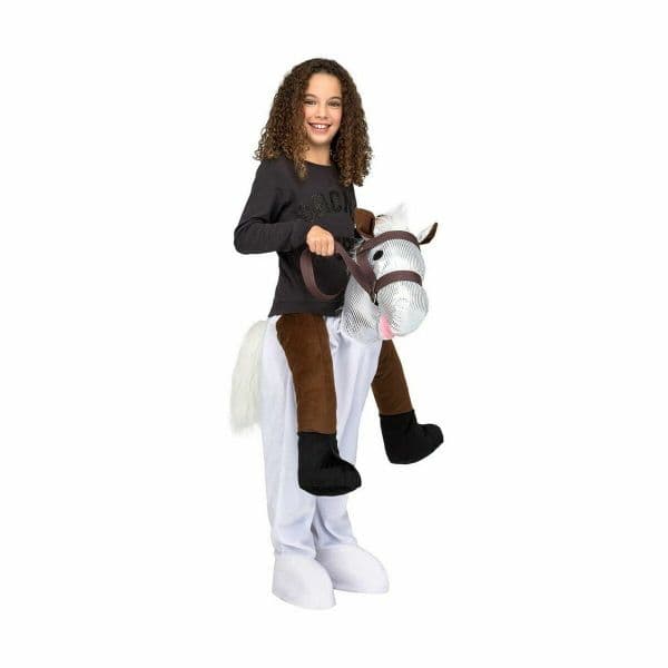 Viving Costumes Ride-on Horse Disfarce Criança Castanho 10-12 Anos