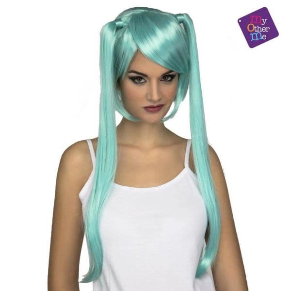 MOM Peruca Manga Longa Azul