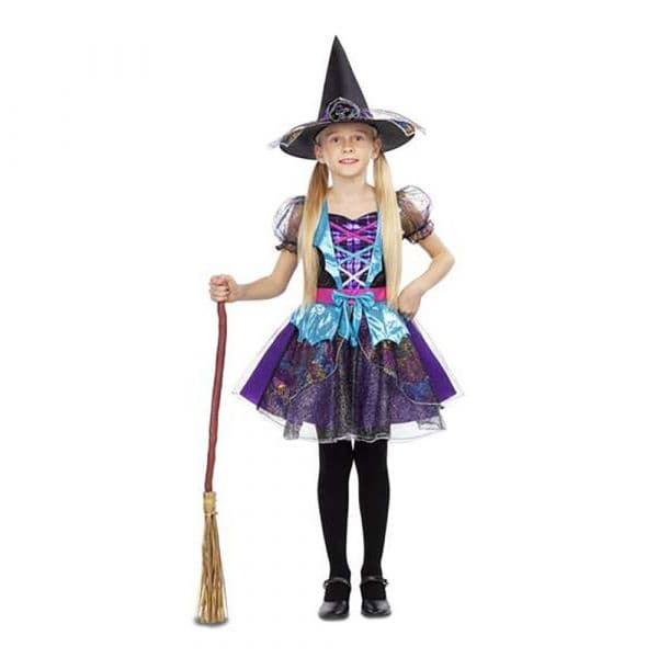 Viving Costumes Witch With Flashes Costume Colorido 5-6 Anos