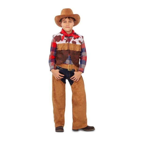 Viving Costumes Boy Cowgirl Disfarce Castanho 3-4 Anos