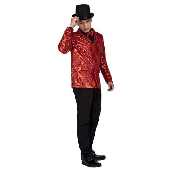 Viving Costumes Showhan Jacket Disfarce Homem Vermelho M-L