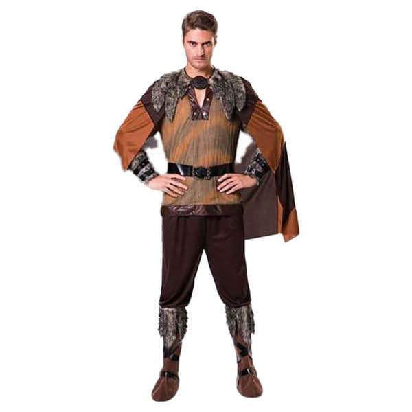 Viving Costumes Nordic Viking Disfarce Castanho M-L