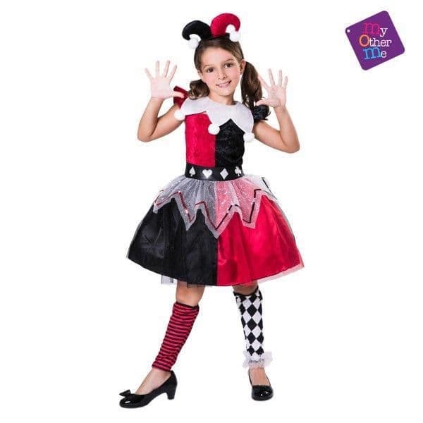 Mom Disfarce Arlequina Vermelha 5-6 Anos - 450206121