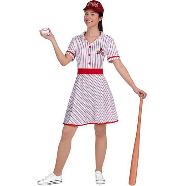 Viving Costumes Vintage Baseball Player Disfarce Branco S
