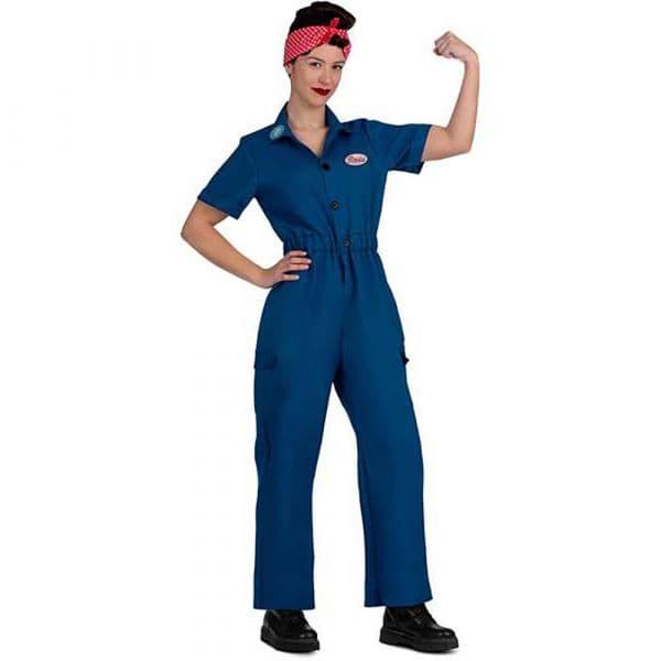 Viving Costumes Rosie The Riveter Disfarce Azul S