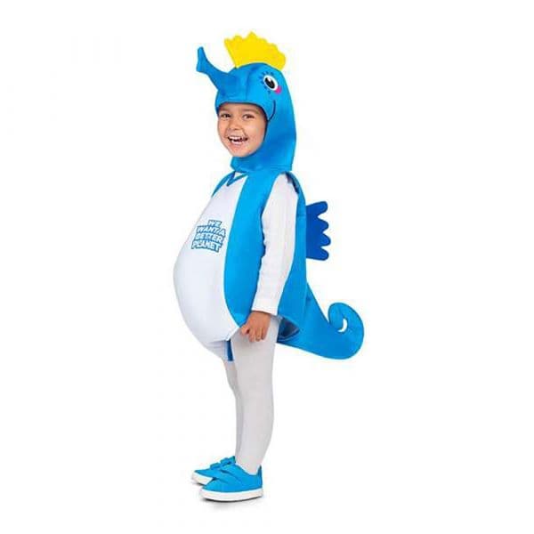 Viving Costumes Seahorse Disfarce Criança Azul 10-12 Anos