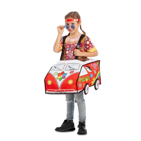Mom Fantasia De Menina Hippie Com Van One Size Black